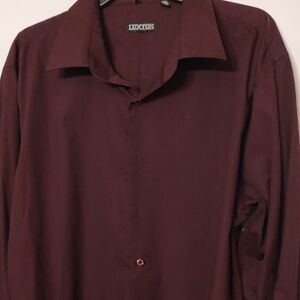 Luxton Men's Deep Burgundy Dress Shirt